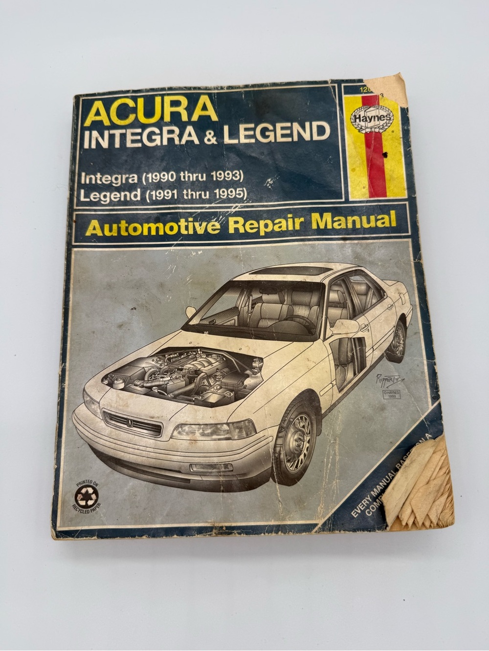 Hanes Automotive Repair Manual Style Book - Blue and Yellow Cover